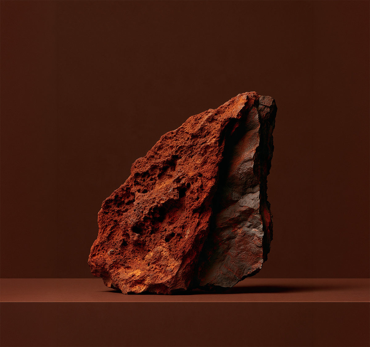Black basalt rock on Jeju Island